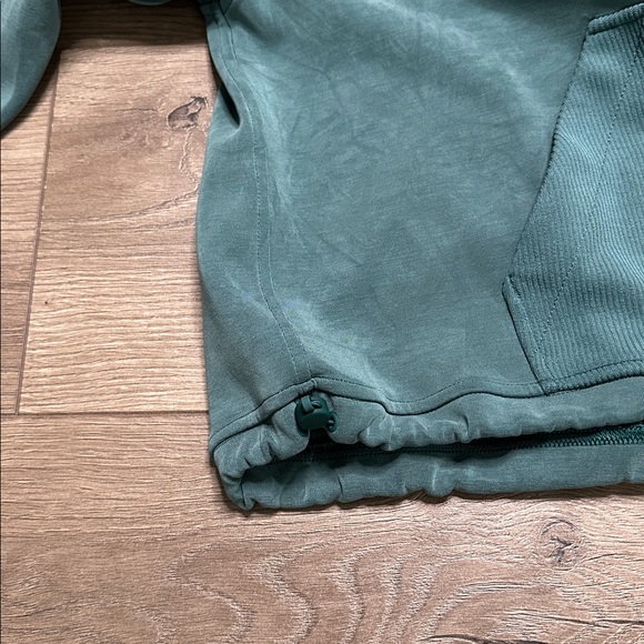 Lululemon Brushed Softstreme Ribbed Half Zip Pullover Green Jasper (Flaw) Size 4 - Picture 9 of 15